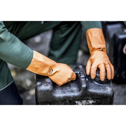 NITRAS CHEM PROTECT, chemical protection gloves, orange