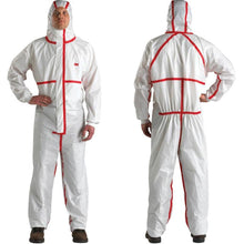 3M™ protective suit 4565, white + red, type 4/5/6, M | Pack (1 piece)