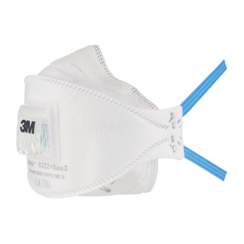 3M™ Aura™ particle mask, FFP2, with valve 9322+Gen3 | Pack (10 pieces)