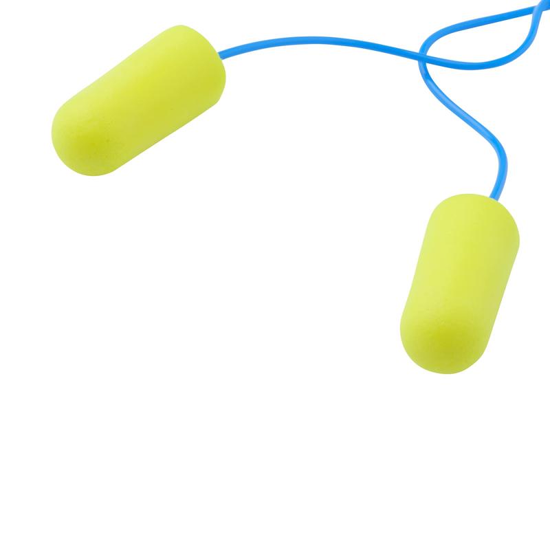3M™ E-A-Rsoft™ Yellow Neons™ Ear Plugs, with Cord, ES-01-005 | Pack (200 pairs)