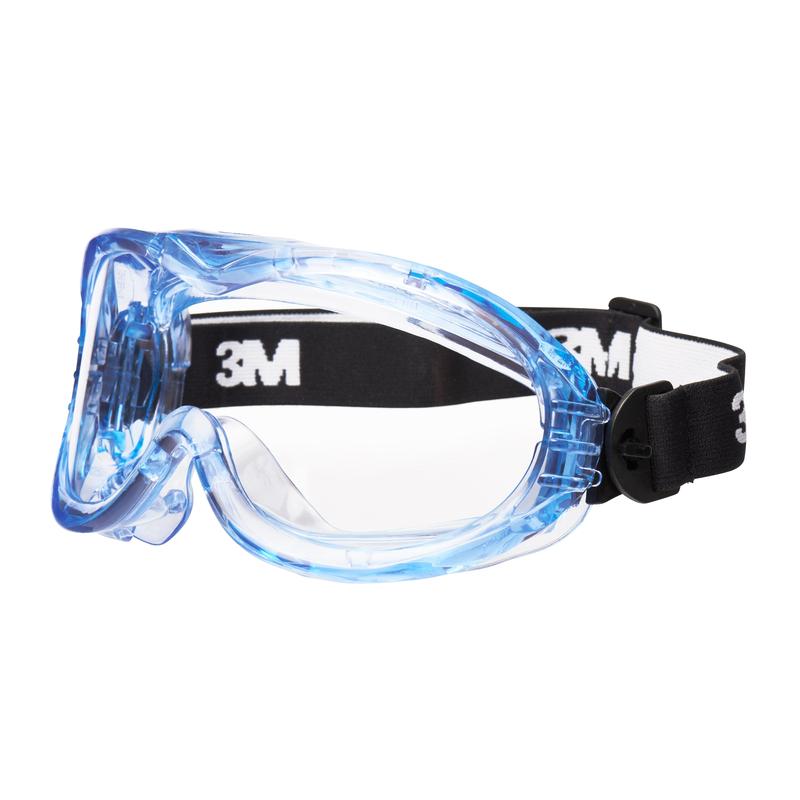 3M™ Fahrenheit™ Full Vision Safety Goggles, Indirect Ventilation, Anti-Scratch/Anti-Fog Coating, Clear Polycarbonate Lens, 71360-00011, 10 per pack | Pack (1 piece)