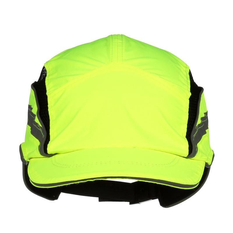 3M™ First Base™ 3 Bump Cap 2021866, Classic, Fluorescent High Visibility, Yellow, Short Peak, 55mm, Custom | Pack (1 piece)