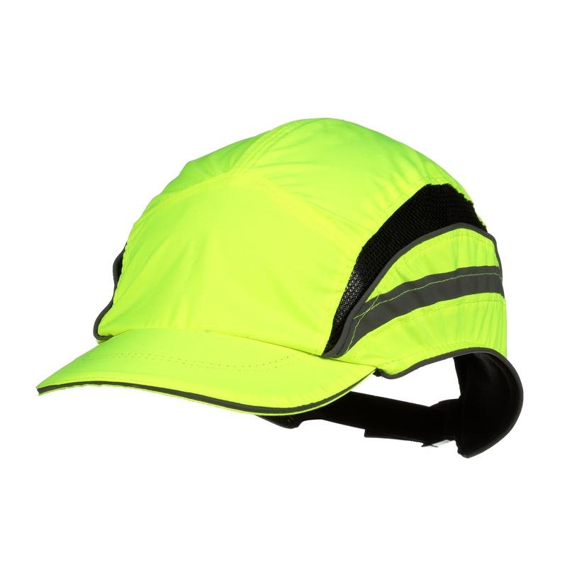 3M™ First Base™ 3 Bump Cap 2021866, Classic, Fluorescent High Visibility, Yellow, Short Peak, 55mm | Pack (1 piece)