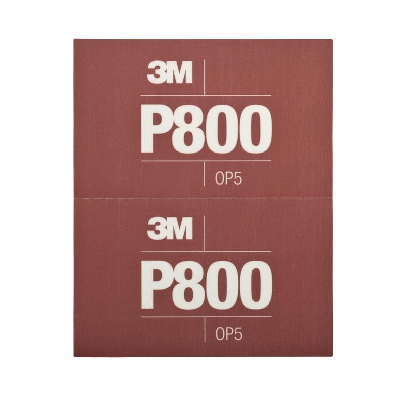3M™ Hookit™ Flexible Sanding Strips 270J, Brown, 140mm x 171mm, P800, 34340 | Carton (1 pack)