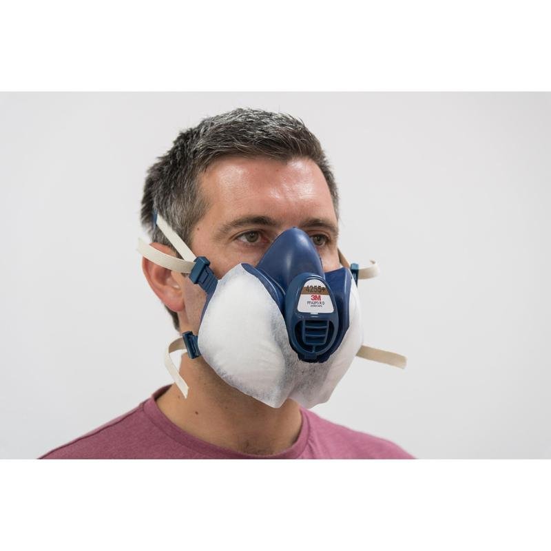 3M™ protective fleece for 3M™ maintenance-free, reusable respirator half masks series 4000+, 400+ | Pack (10 pieces)