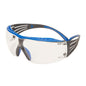 3M™ SecureFit™ 400X Safety Glasses, Blue/Grey Temples, Scotchgard™ Anti-Fog/Anti-Scratch Coating (K&N), Clear Lens, SF401XSGAF-BLU-EU, 20 per pack | Pack (1 piece)