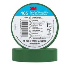 3M™ Temflex™ Vinyl Insulating Tape 165, Green - Electrical Insulating Tape