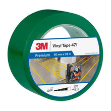 3M™ Soft PVC Tape 471, Green, 50mm x 33m, 0.14mm, Individually Packed | Pack (1 roll)