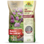 A 10 kg bag of Neudorff's UrgesteinsMehl from the Neudorff Shop, labeled for 100 m², with hydrangea and berry motifs, provides natural nutrients to increase soil fertility and improve soil quality.