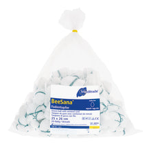 BeeSana® thread swab non-sterile with RöKo, 25 x 26 cm, egg-sized, green thread | Pack (1 piece)