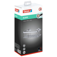 tesa ALUXX Duschablage einstöckig, Aluminium, verchromt, inkl. Klebelösung