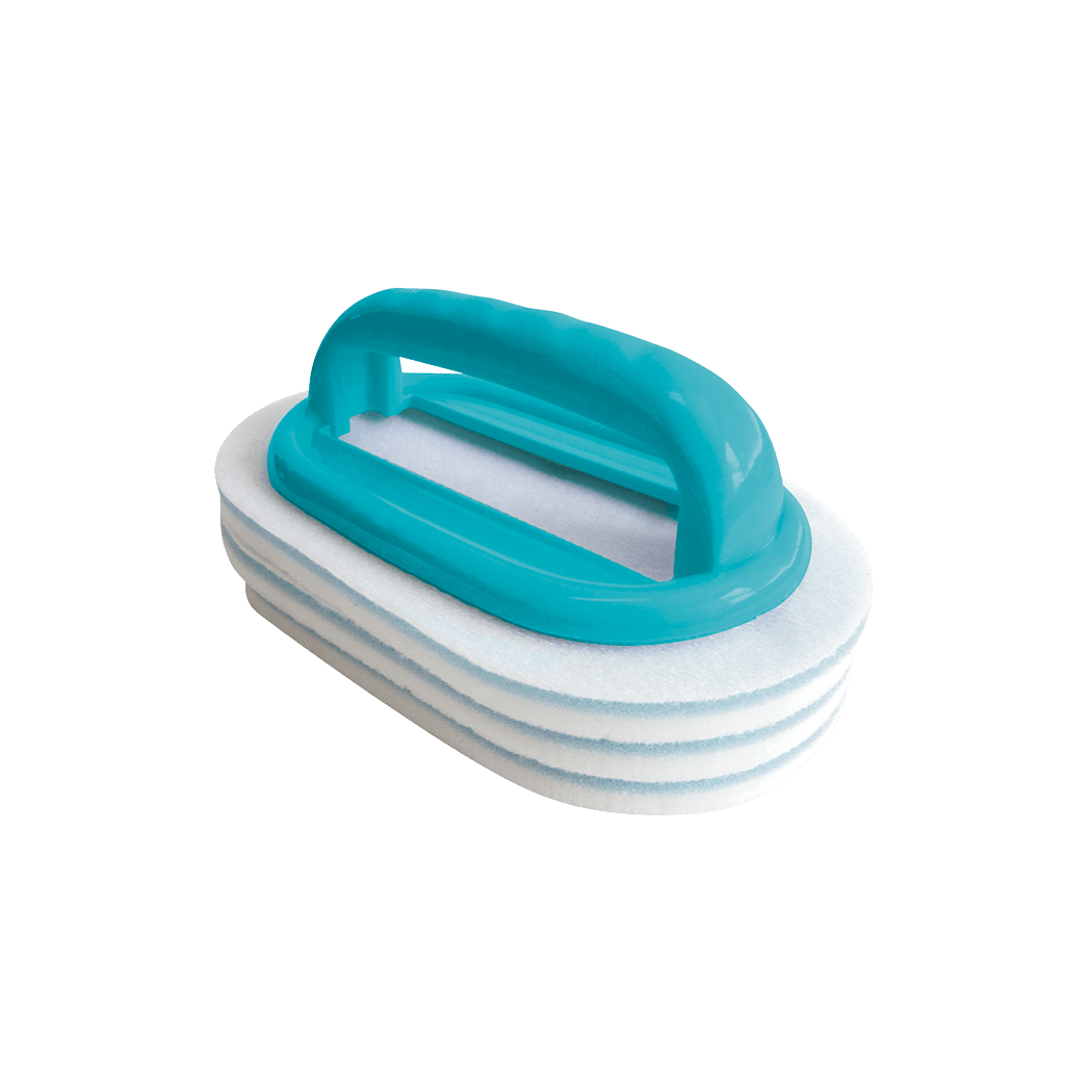 BAYROL hand brush with replaceable cleaning pads | Pack (1 piece)