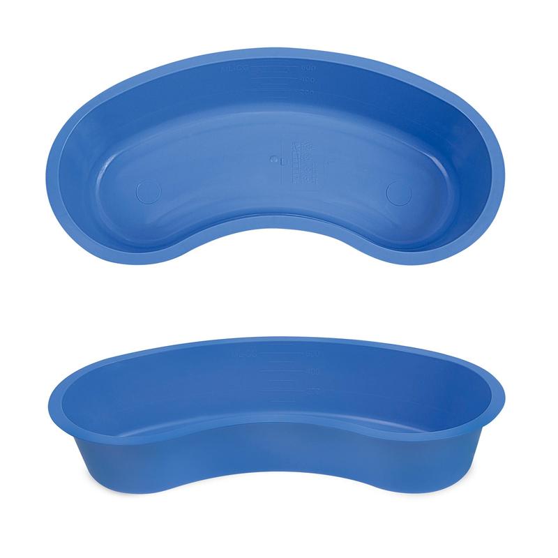 Kidney dishes, sterile, 245 x 105 x 50 mm, blue 700ml | Pack (12 pieces)
