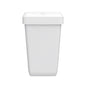 The CWS ParadiseLine Paper Bin trash can in white (23 l) features a simple, rectangular design with a flat lid, as shown against a white background.