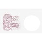 A line drawing shows a chef at a kitchen counter with food, utensils, and Dunicel bibs 40x60cm for children - Dining Knight Design (Duni GmbH), to the left of a large empty white circle on a solid background. Pack of 500 pieces.