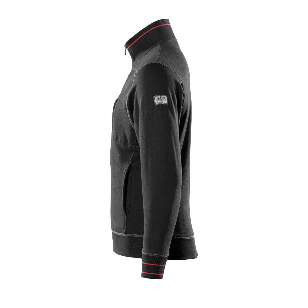 MASCOT® Chania sweatshirt with zip, black