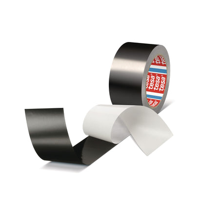 tesa 50577 Aluminiumband, 25 m x 50 mm, schwarz-matt