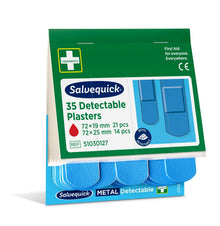 Blue Detectable Patches, 35 per roll | Package (35 pieces)