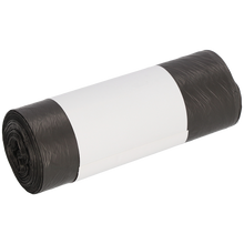 Eine Rolle DEISS Müllbeutel 490x600 mm aus HDPE 30 l von EMIL DEISS KG (GmbH + Co.) mit einem schlichten weißen Etikett in der Mitte, abgebildet auf weißem Hintergrund.