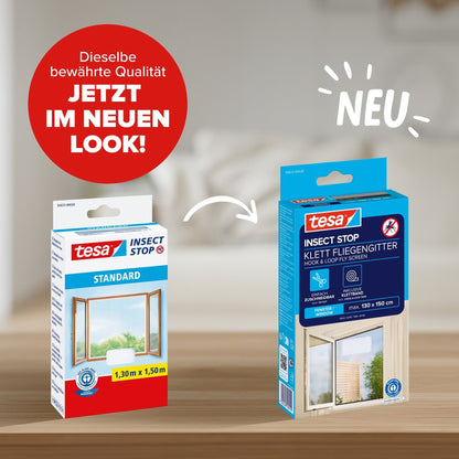 tesa INSECT STOP Klett Fliegengitter für Fenster – Produktmerkmale