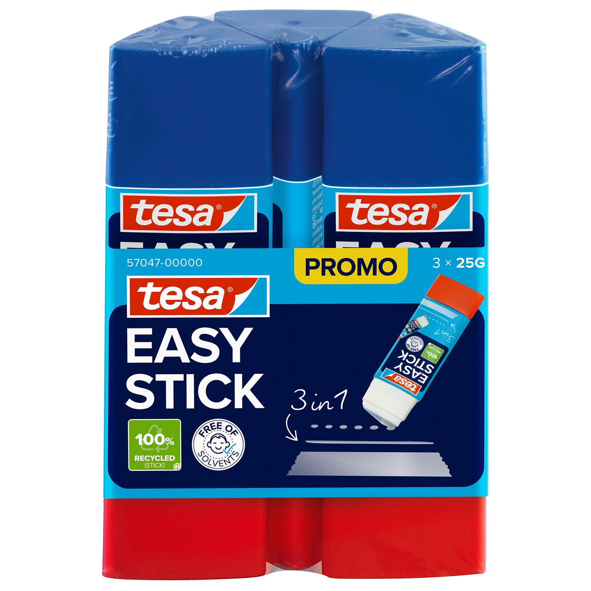 tesa EASY STICK Klebestift, weiß-transluzent, 25 g