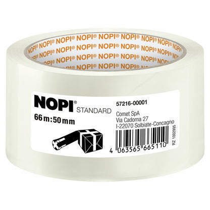 tesa NOPI STANDARD, 66 m x 50 mm transparent