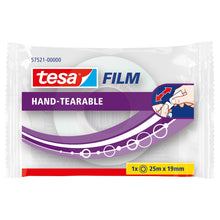 Tesafilm, tearable by hand, transparent, 25 m x 19 mm