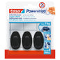 tesa Powerstrips Haken Small Oval schwarz