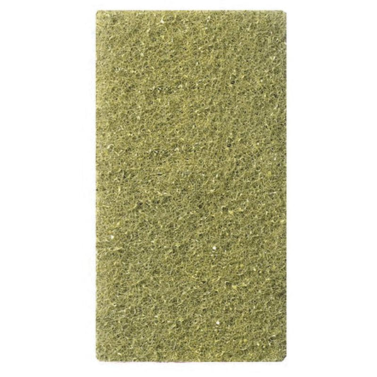 Das Twister Handpad 2 Stk. der Diversey Deutschland GmbH & Co. OHG ist ein rechteckiges, grünes Pad mit rauer, faseriger Textur und kompaktem Design, abgebildet vor weißem Hintergrund.