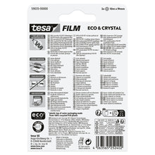 tesafilm Eco & Crystal, clear, in a blister pack, 10 m x 19 mm
