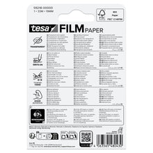 tesafilm PAPER, transparent, in a blister pack, 33 m x 19 mm