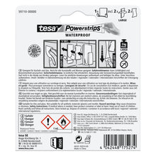 tesa Powerstrips Waterproof Duohaken Zoom, Metall, weiß