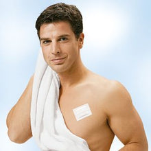 Waterproof Leukoplast, roll bandage, with protective ring – in use
