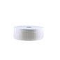 A CWS large roll toilet paper recycling, perforated, white, 2-ply | Box (6 rolls) by CWS is pictured in a side view against a plain white background.