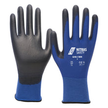 NITRAS SKIN, nylon gloves, blue / black