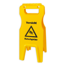 Numatic folding warning sign "W2" incl. brackets, yellow | Pack (1 piece)