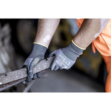 NITRAS ESD 3D CUT D, cut protection gloves, gray / black