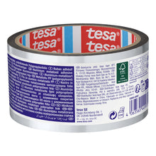 tesa 63600 ALU-bedampftes PP-Klebeband, 30 m x 50 mm, aluminium-weiß