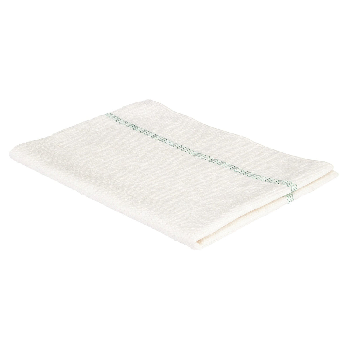 Sito Bodentuch Effekt ca. 250g/m², weiß mit grünem Streifen 600 x 700 mm