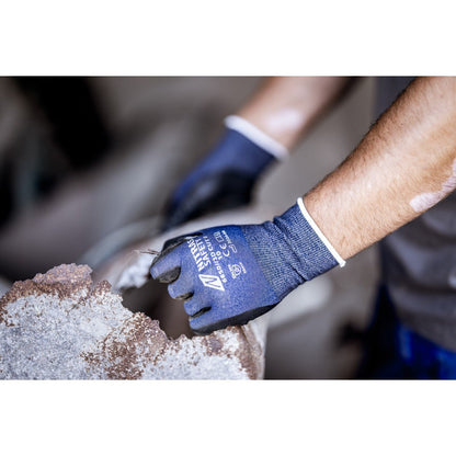 NITRAS 3D CUT F, cut protection gloves, navy blue / black