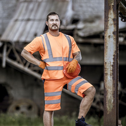 NITRAS high-visibility vest, neon orange, EN ISO 13688, EN ISO 20471 Polyester: 100% | Pack (1 piece)