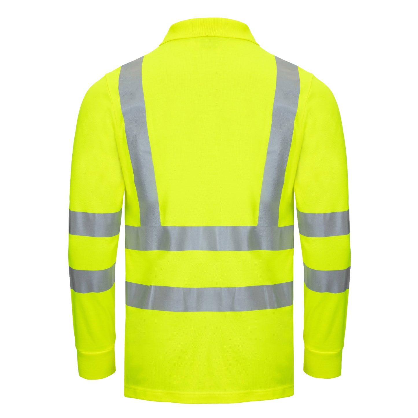 NITRAS MOTION TEX VIZ, high visibility long sleeve polo shirt