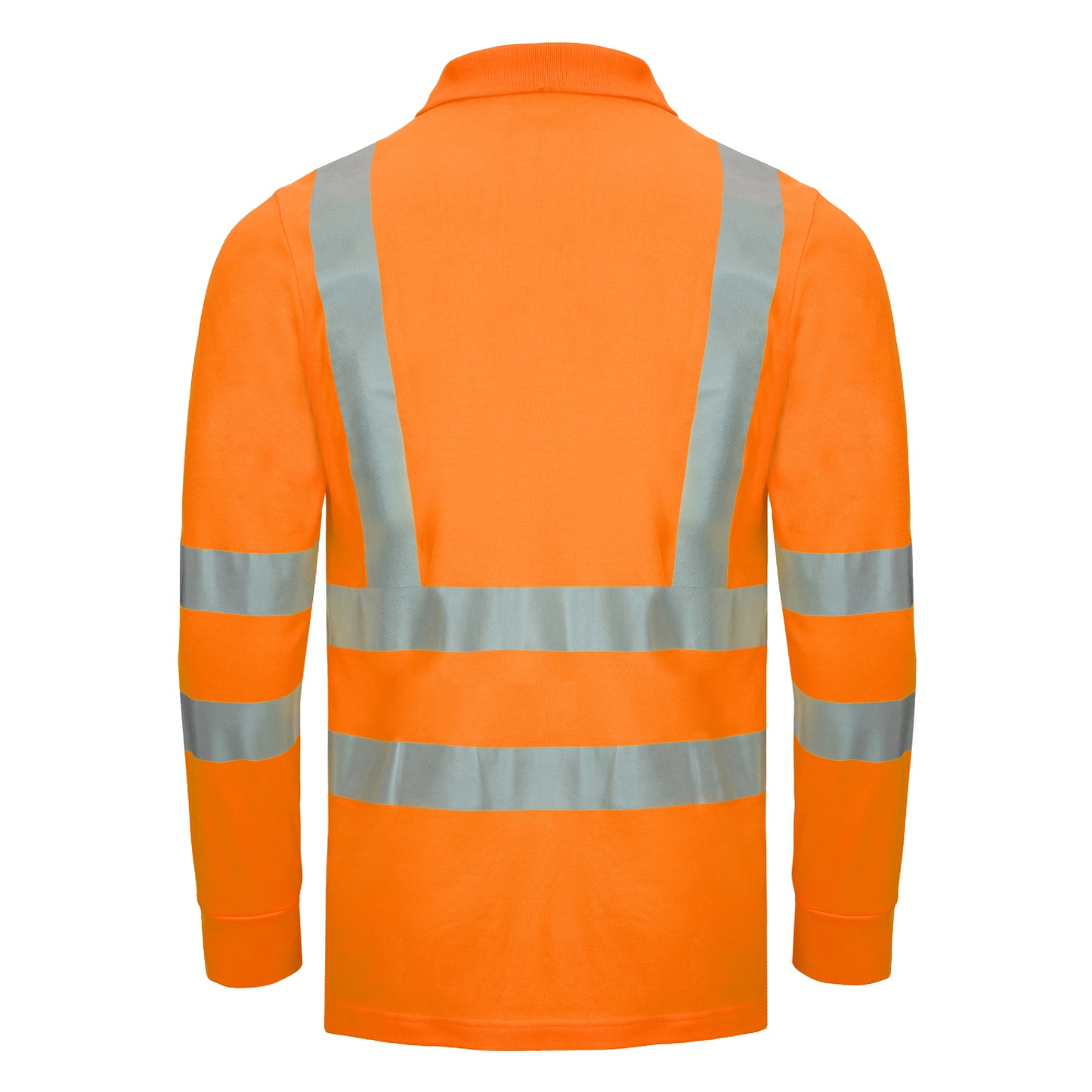 NITRAS MOTION TEX VIZ, high visibility long sleeve polo shirt