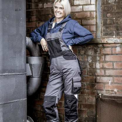 NITRAS MOTION TEX PLUS, dungarees, gray / black