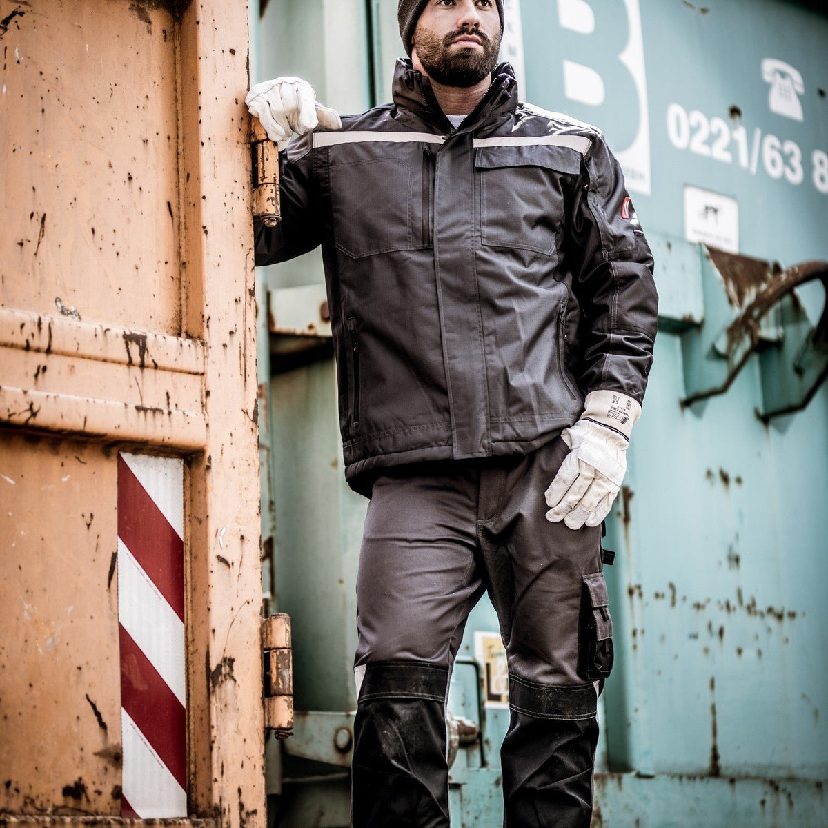 NITRAS MOTION TEX PLUS, parka, anthracite / black