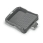 The Nölle Profi Brush paint tray 21 x 22 cm made from regranulate, ideal for painting work, features a textured grid for rollers and a paint compartment. Pictured on a white background. Brand: Nölle Profi Brush Brush & Brush Technology e.K.