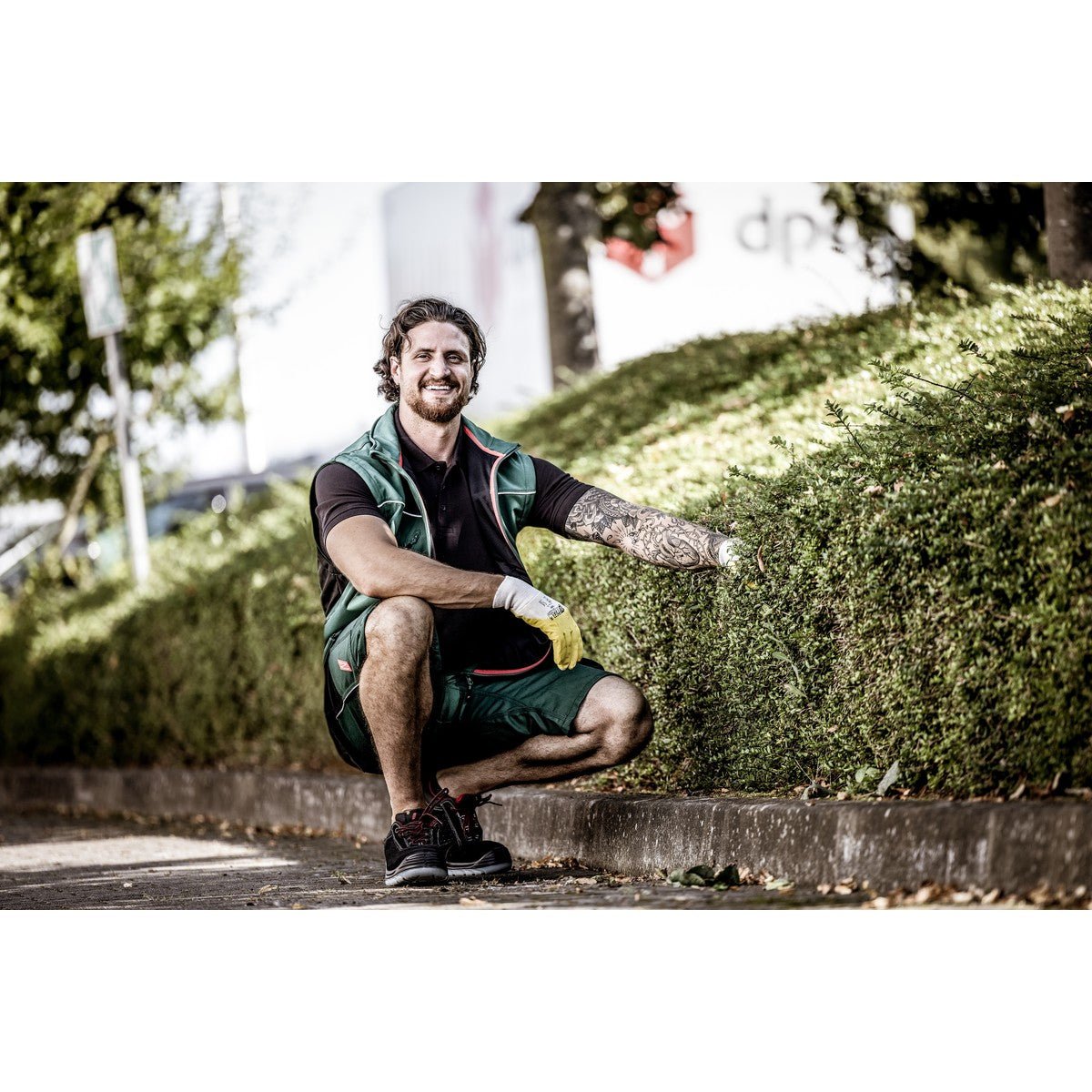 NITRAS MOTION TEX LIGHT, softshell vest, green / black