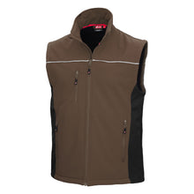 NITRAS MOTION TEX LIGHT, softshell vest, brown / black