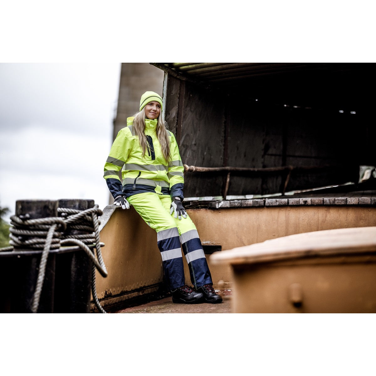 NITRAS MOTION TEX VIZ, long winter warning trousers