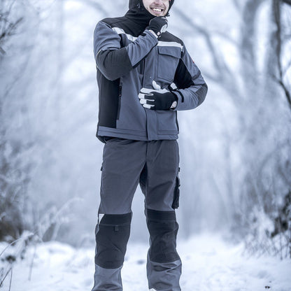 NITRAS DEXTER WINTER, mechanic gloves, gray / black